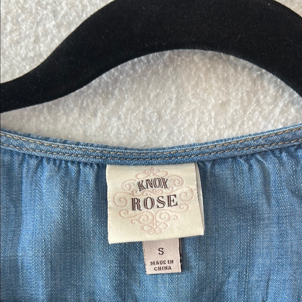 Knox Rose Light Blue Sleeveless Jumpsuit - Picture 7 of 7